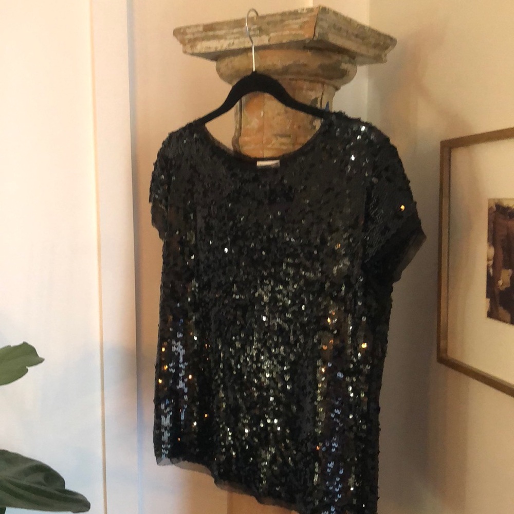 LOFT sequin top